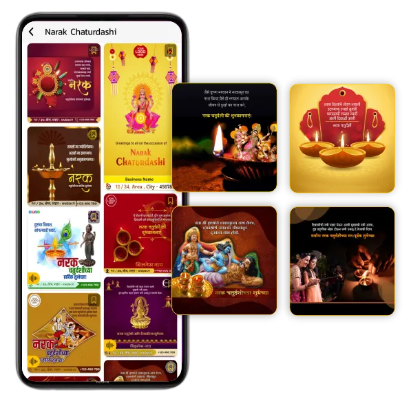 Narak Chaturdashi festival posters
